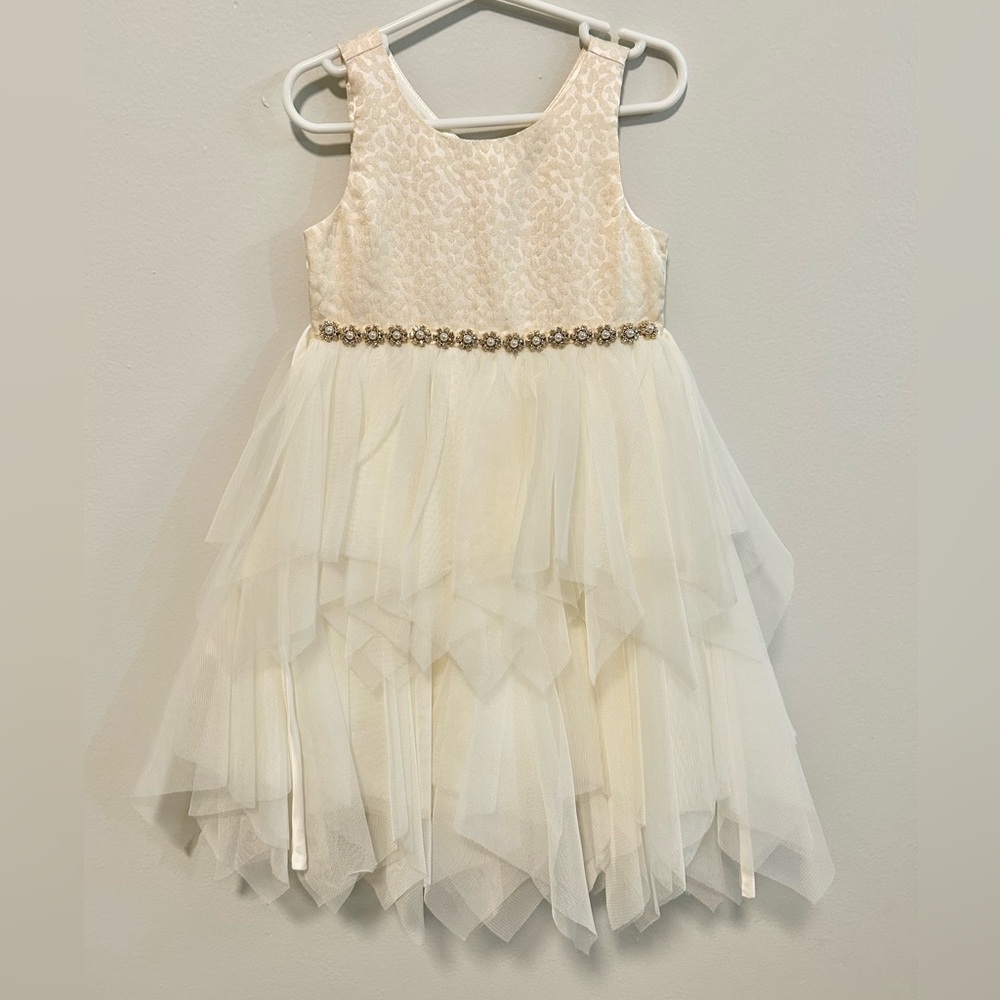 American Princess Cream Elegant Dress 4T